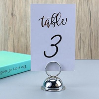 18 ans d'usine forme hémisphérique Table numéros porte-cartes mémo Clips pour bureau et fête