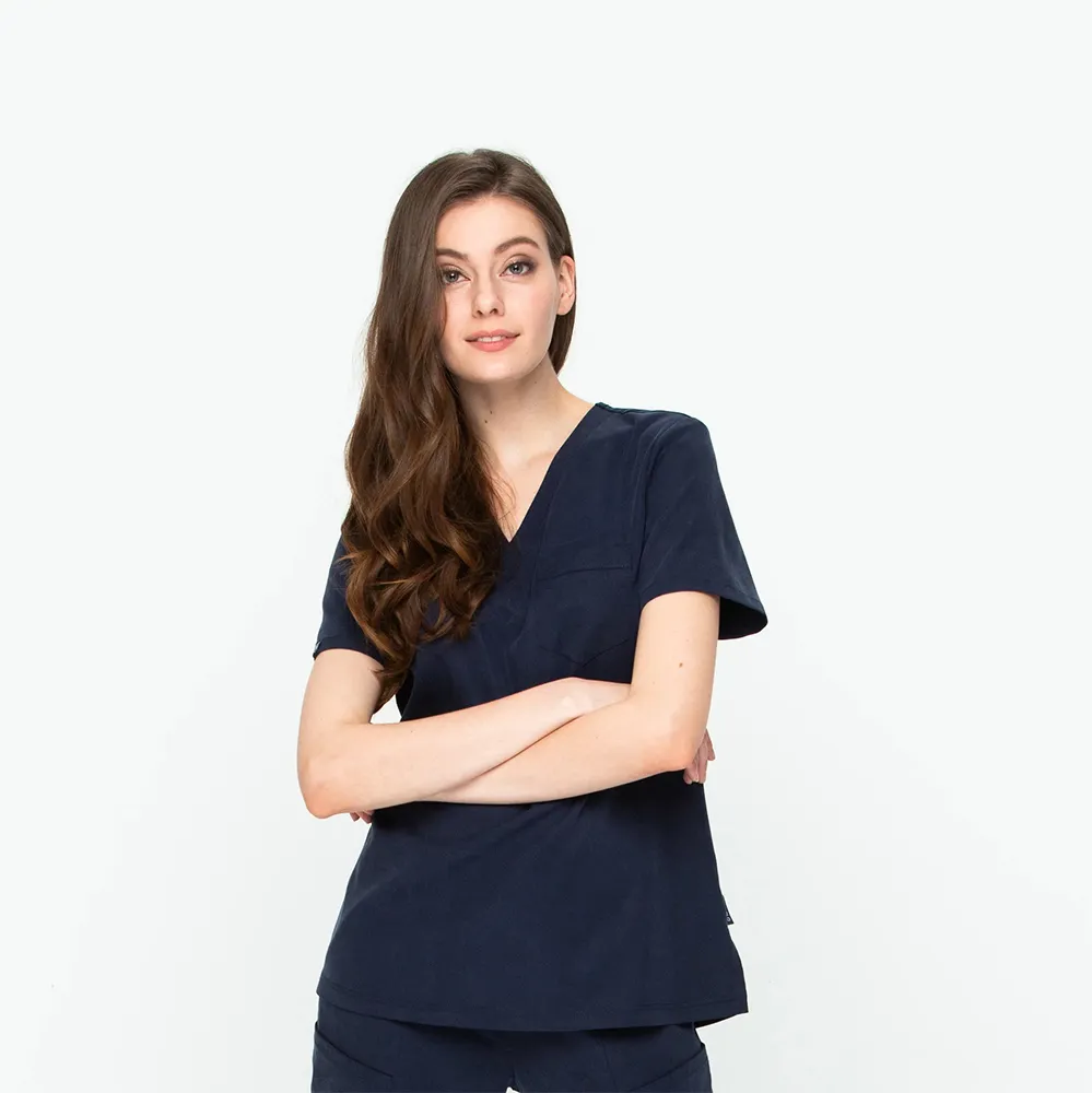 스크럽 세트 여성 간호사 의료 스크럽 편안한 병원 유니폼 세련된