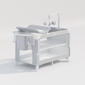 Parc de jeu pliable et transformable en lit bébé avec <span class=keywords><strong>table</strong></span> à <span class=keywords><strong>langer</strong></span> et roulettes, vente en gros directe usine pour le commerce extérieur - Product Image 6