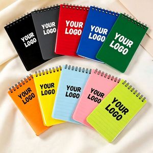 Brand Logo Printed <b>Waterproof</b> Stone Paper Notebook Promotional Business Gift Pocket Top Spiral Mini Notepad Customized - Product Image 1