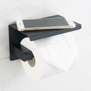 <span class=keywords><strong>Nero</strong></span> opaco SUS 304 supporto a parete in acciaio inox supporto <span class=keywords><strong>carta</strong></span> <span class=keywords><strong>igienica</strong></span> con ripiano - Product Image 3