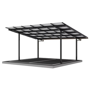 Structure de carport solaire en aluminium pré-assemblée certifiée CE, systèmes de montage pour parkings solaires - Product Image 4