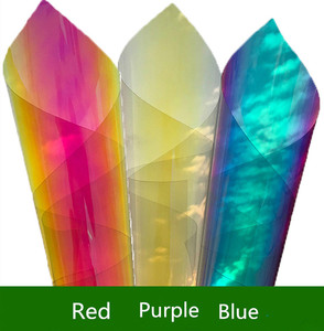 Royal Glory PET – <span class=keywords><strong>feuille</strong></span> <span class=keywords><strong>de</strong></span> Film <span class=keywords><strong>de</strong></span> fenêtre auto-adhésive dichroïque Iridescent arc-en-ciel pour acrylique et verre - Product Image 2