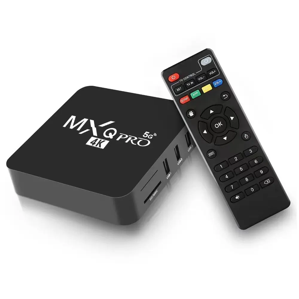 TV Box MXQ Pro 5G Android 11.1 2GB + 16GB Smart BoxHD 3D Dual Band 2.4G/5G WiFi Quad Core Home Media Player