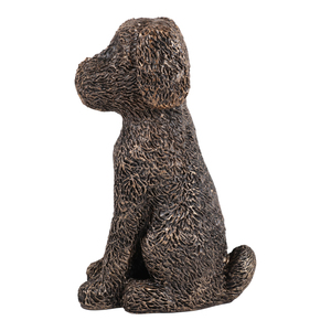 Figurine de chien assis en résine, ornement pour la décoration de la maison et de la salle de bain, présentoir pour étagère et table basse - Product Image 3