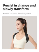 Correcteur de posture ajustable, souple, robuste et respirant pour le dos et les épaules, soutien dorsal confortable
