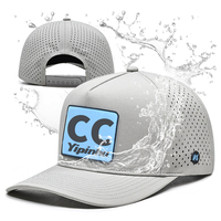 Gorras de Béisbol Personalizadas al por Mayor de Poliéster/Algodón con Agujeros Cortados a Láser, Diseño de Alta Calidad, Logotipo de Goma, 5 Paneles, a la Moda