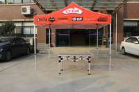 Usine directe de haute qualité Portable 3X3M tonnelle pliante en aluminium Gazebo tente Logo personnalisé étanche chapiteau extérieur 4x8m
