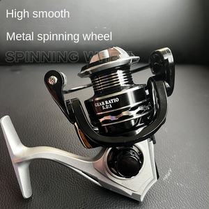 Gulungan pancing plastik tangan kiri, Reel pancing putar penggunaan tangan kiri 8kg untuk memancing di sungai dan sungai, perlengkapan memancing grosir - Product Image 1