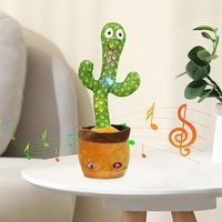 Offre Spéciale : Jouet en Peluche Cactus Électronique Dansant pour Bébés, Apaise les Enfants avec Chansons, Danses, Apprentissage et Fonction de Répétition
