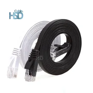 Rj45 UTP Cat5 Cat6 vá dây Cat 5e thang máy cáp Ethernet nhà sản xuất 1Meter giá tốt nhất Flat <span class=keywords><strong>CAT5e</strong></span> CAT6 28AWG 32AWG BC - Product Image 1