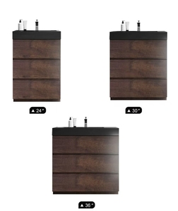 <span class=keywords><strong>Guanda</strong></span> Bestseller Freistehender 23 Zoll Melamin-Badezimmerschrank mit Bodenständer, Langlebig & Pflegeleicht für Moderne Badezimmer - Product Image 5
