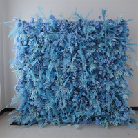 A77 Navidad arco Floral telón de fondo tela Panel verde dorado Artificial Navidad flor decoración flor pared para fiesta de año nuevo diseño