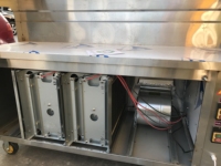 Extracteur de fumée automatique 96% efficace 1500W Electro Field pour camion de barbecue multifonctionnel de 1,5 m, machine de traitement des gaz à faible consommation