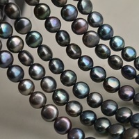 Perles de culture d'eau douce noires naturelles à fort lustre, qualité AA, baroques, 10 mm, sans noyau, en vrac, pour DIY, origine CN ZHE