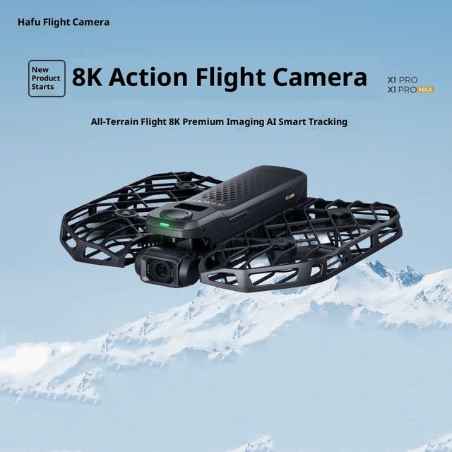 Hafu Flying X1 PRO Camera 42 KM/H 4K Llive Preview Selfie Aanti-shake HD Drone for Outdoor Camping Travel