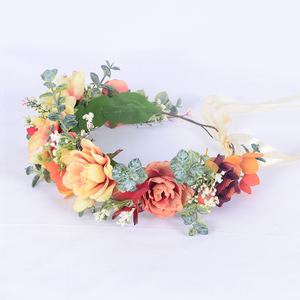 Nouvelle Guirlande Florale Hybride de Créateur, Vente Directe Usine, Accessoires de Coiffure, Couronne, Accessoires Cheveux - Product Image 5
