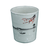 A5 Grade Melamine Commercial Tee tassen & Untertassen Set Fast Food Restaurants Hoch temperatur beständiges Anti-Fall für Tee & Kaffee