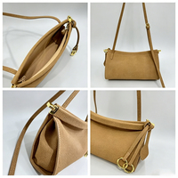 Sac bandoulière Hobo en cuir PU grainé avec logo personnalisé pour femme, couleur unie, à franges, pour le quotidien