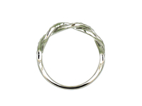 Bague en or 18 carats avec diamants naturels, pavée, torsadée et entrelacée, bijoux minimalistes de luxe pour femmes, empilable, bijoux fins
