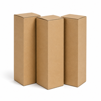 Boîte d'expédition haute en carton ondulé kraft sur mesure, emballage multi-tailles pour e-commerce, export, stockage et livraison
