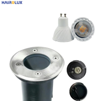 Venta al por mayor GU10 MR16 impermeable enterrado luz lateral cuadrada al aire libre LED luz enterrada