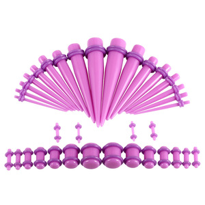 36-<span class=keywords><strong>14G</strong></span>-00G ثقب الجسم مقياس الأذن الاكريليك تفتق ومكبس أدوات التمدد الأذن لحم الأذن سيليكون سدادات توسيع النفق - Product Image 5