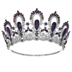 Couronne de championne de concours de beauté mondial, diadème réglable pour mariée, spectacle scénique, défilé, grande couronne de défilé - Product Image 4