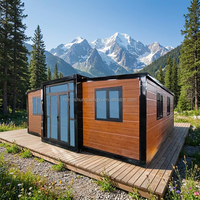 Nouvelle conception de maison mobile modulaire préfabriquée, conteneur de 20 pieds ou 40 pieds avec cuisine, maison préfabriquée extensible