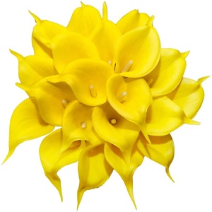 Lys — Bouquet de fleurs en Latex artificielles réalistes, 15 pièces, véritables tactile, pour un Bouquet de mariage, pour décorer la maison - Product Image 2