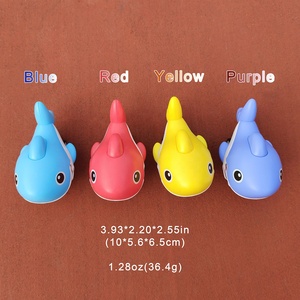 Petite voiture à inertie en plastique éducative en forme de requin de dessin animé, jouet à presser et à faire rouler, pour cadeau d'enfant - Product Image 3