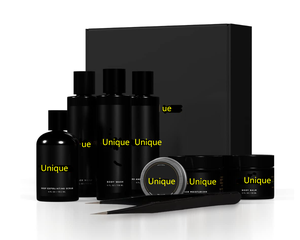 Ensemble de soins de la peau du visage de marque privée OEM/ODM Gommage exfoliant en profondeur 2 en 1 Shampooing pour <span class=keywords><strong>barbe</strong></span> et cheveux, baume pour le corps, Cologne <span class=keywords><strong>solide</strong></span> et tweez - Product Image 1