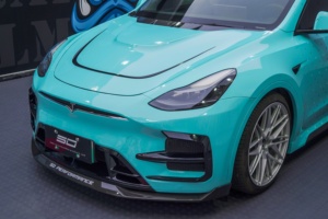 Produit le plus récent : lèvre de pare-chocs avant, diffuseur arrière, jupes latérales, spoiler central, kits de carrosserie large pour Tesla Model Y - Product Image 3