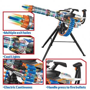 Jouet anti-stress Gatling Gun avec balles souples, ensemble d'armes à bandes, pistolet Gatling pour adultes - Product Image 3