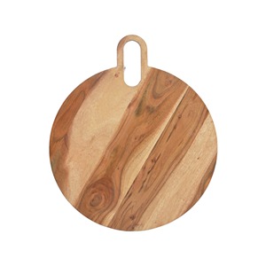 Planche à découper ronde en bois d'acacia moderne Planche à découper et blocs à découper - Product Image 1