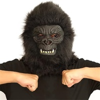 Masque de gorille réaliste à tête complète Creepy Chimp Beast Cosplay pour Halloween Nouveauté Animal Mascarade Props pour Carnaval Party