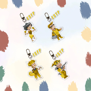 KPOP MBTI 16 personalità figura acrilico portachiavi <span class=keywords><strong>ENFP</strong></span> INFJ ESTP INTP in stile portachiavi ciondolo borsa accessori collezione fan - Product Image 2