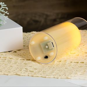 3/6pcs Set de Bougies <span class=keywords><strong>Led</strong></span> Bougies télécommandées rechargeables à piles Flamme mobile PS ABS Matériau 3D Flamme <span class=keywords><strong>Led</strong></span> <span class=keywords><strong>Bougie</strong></span> - Product Image 6