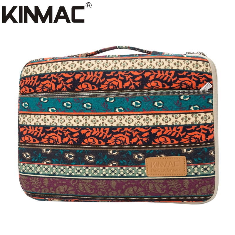 Kinmac Custodia Laptop 360° Con Ricamo Bianco – Impermeabile, Con Manico, Per MacBook, Surface E IPad Pro 12.9 - 4