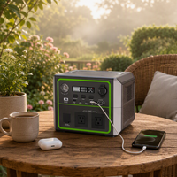 Station d'alimentation portable 600W 403Wh LiFePO4 à onde sinusoïdale pure, MPPT, UPS, alimentation de secours en cas de panne de courant