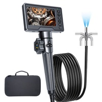 Système de caméra d'inspection de tuyaux endoscopique, objectif 8,5 mm, 1080P, IP67, endoscope portable à fibre optique, longueur de câble 5 m