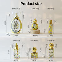 Flacon d'Attar en Verre Électroplaqué de Forme Unique, Style Luxe Moyen-Oriental, Fabricant de Bouteilles d'Huile de Parfum
