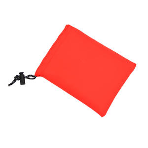 Mini bolsa de almacenamiento de nailon roja, 16x13cm, con cordón, organizador de accesorios para viajes y acampada al aire libre, bolsillo para artículos pequeños - Product Image 4