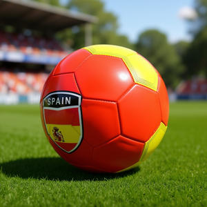 Balón de Fútbol/Baloncesto Número 5 de España, Alta Calidad, Personalizable con Logotipo, Tamaño Oficial 5, Hecho de Cuero PU, PVC y Goma - Product Image 2