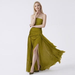 Robe longue d'été PEEQI C25DS035 pour femme, sans manches, dos nu, à découpes, style bandage, décontractée, élégante, pour soirée ou bal - Product Image 5