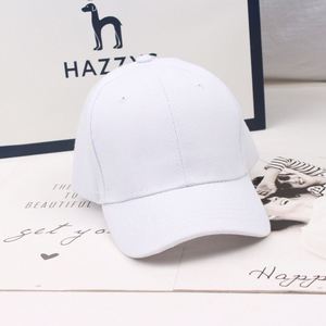Venta al por mayor en stock unisex color sólido ala curva en blanco liso barato gorra de béisbol sombrero promocional - Product Image 6