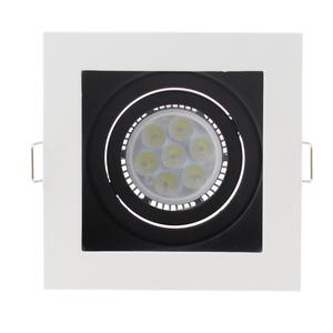 2019 Hote Vendita Quadrato Ha Condotto La Lampada Titolare Piazza GU10 MR16 Apparecchio Riflettore Spot Da Incasso Raccordi - Product Image 2