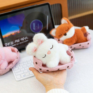 Nuevo Sofá Cama de Peluche Corto Genuino Relleno de Algodón PP, Adorable Compañero de Animales de Peluche (Gato, Conejo) - Product Image 3