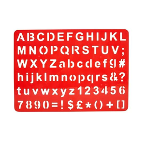 Juego de Plantillas Coloridas Personalizadas de Fábrica - Plantillas de Dibujo Seguras para Niños, para Manualidades, Escritura, Alfabeto y Números - Product Image 1