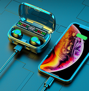 In ấn logo có sẵn TWS không dây BT Tai nghe chơi game tai nghe F9 Pro màn hình màu hiển thị ngân hàng điện chức năng Earbuds M100 - Product Image 3